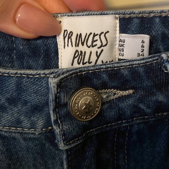 Princess Polly 💕 Saige Denim Maxi Skirt Mid Wash - Picture 7 of 10